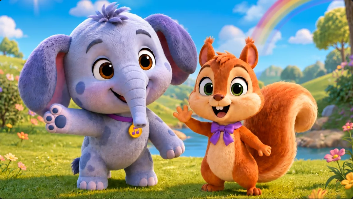 Rumpufuff and Sammy having fun together